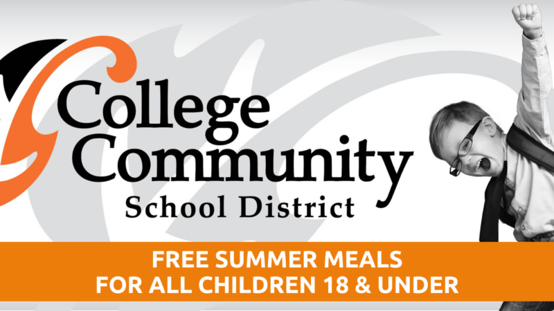 Free summer meals for all children 18 & Under