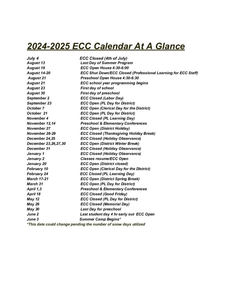 2024 25 ECC Calendar At A Glance